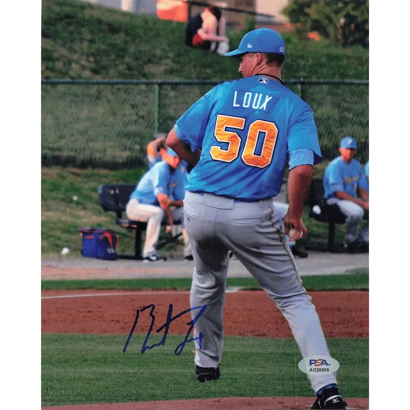 Barret Loux Signed 8x10 Photo PSA/DNA Chicago Cubs Autographed