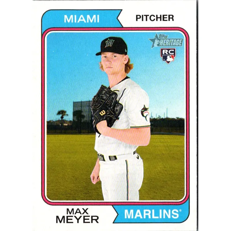 2023 Topps Heritage Max Meyer #367 Rookie