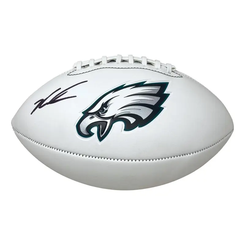 Jalen Carter Signed Eagles Logo Football (Beckett COA)