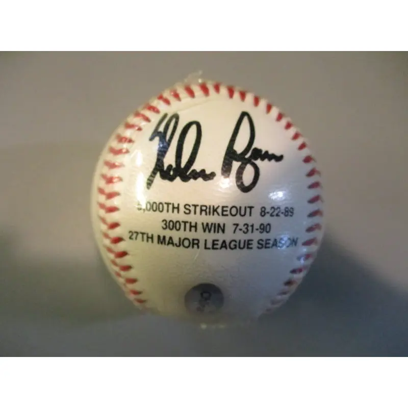 NOLAN RYAN 5000th Strikeout 300th Win Commemorative Baseball - Replica Signature