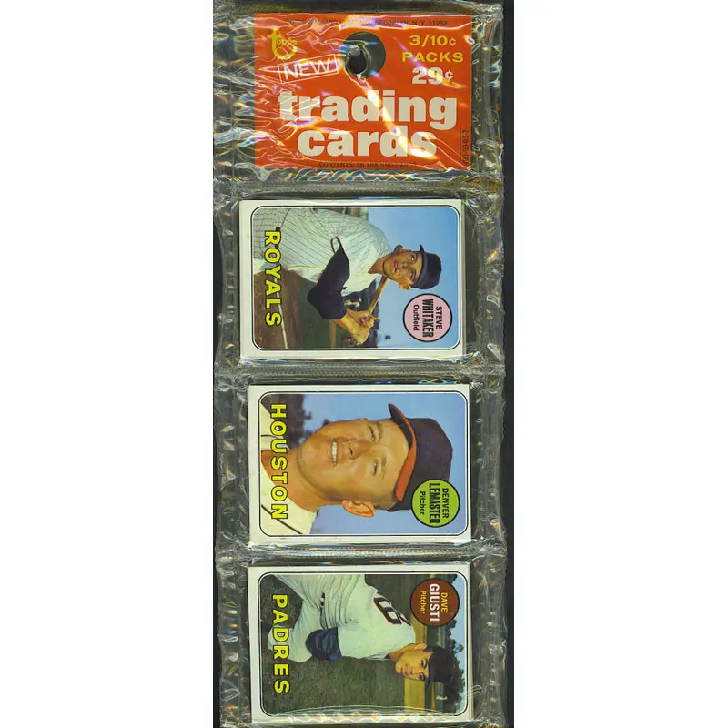 1969 Topps Baseball Unopened Rack Pack