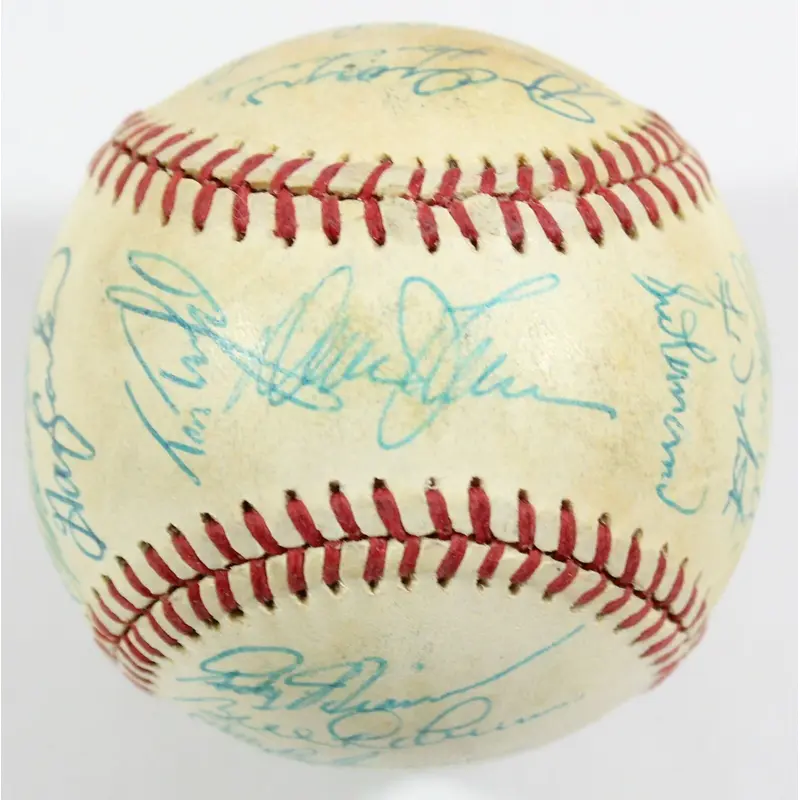 1986 New York Mets World Series Champs Team Signed National League Baseball JSA