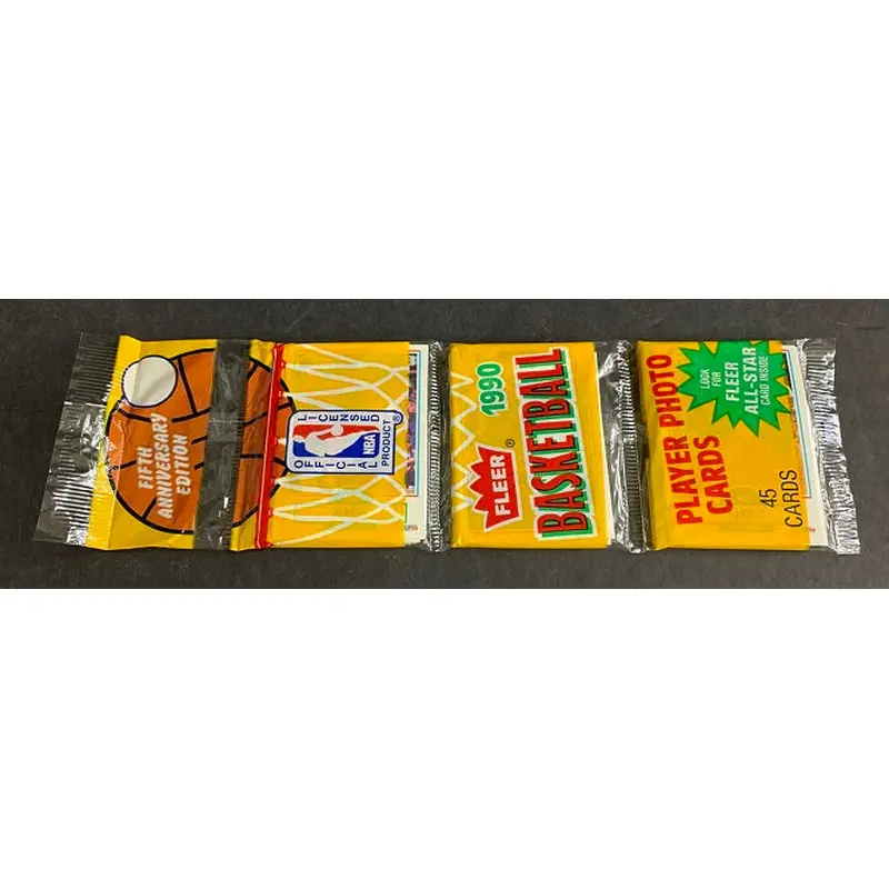 1990/91 Fleer Basketball Unopened Rack Pack