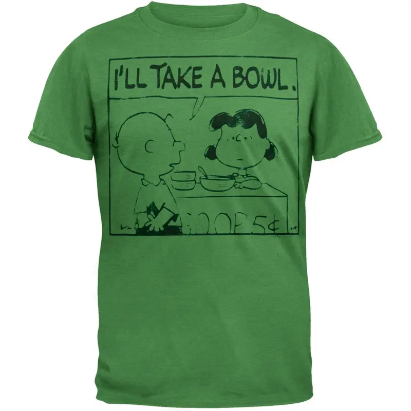 Peanuts - I'll Take A Bowl Soft T-Shirt
