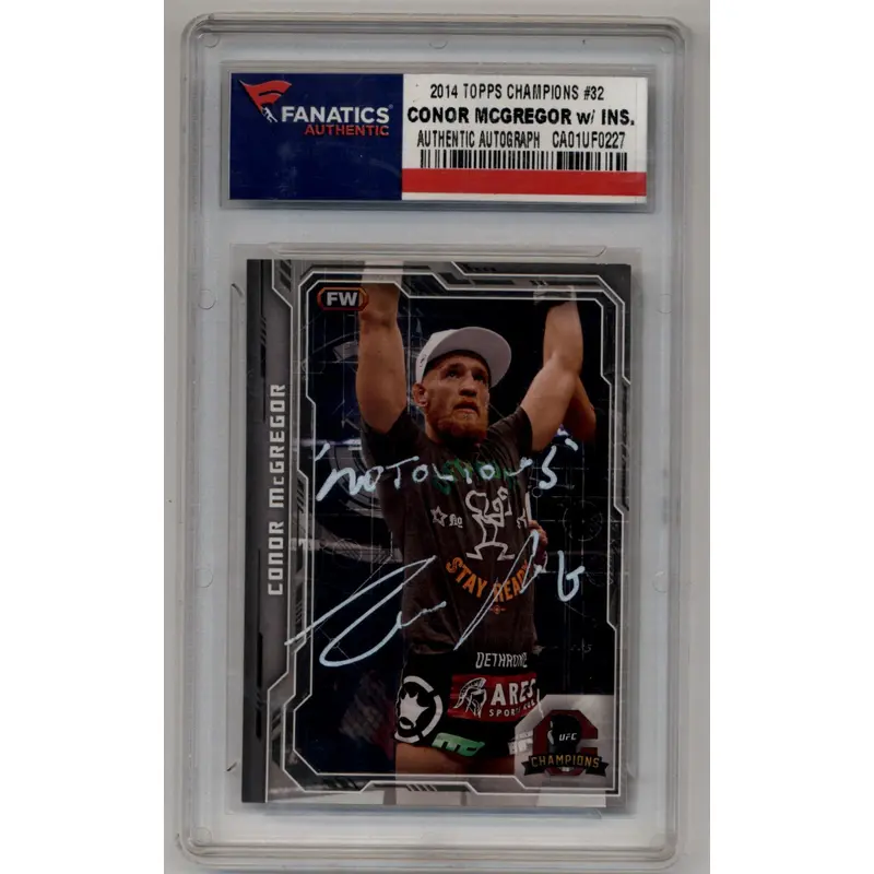 Conor McGregor 2014 Topps Champions #32 Auto Fanatics Authenticated