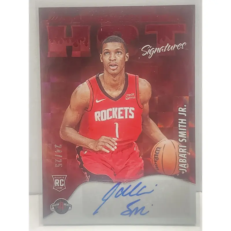 Jabari Smith Jr. 2022 Hoops Hot Signatures Red Auto #24/25