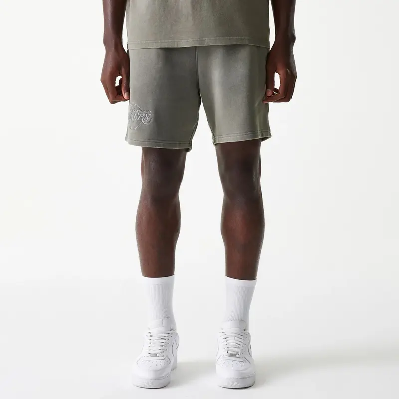 LA Lakers NBA Washed Grey Shorts