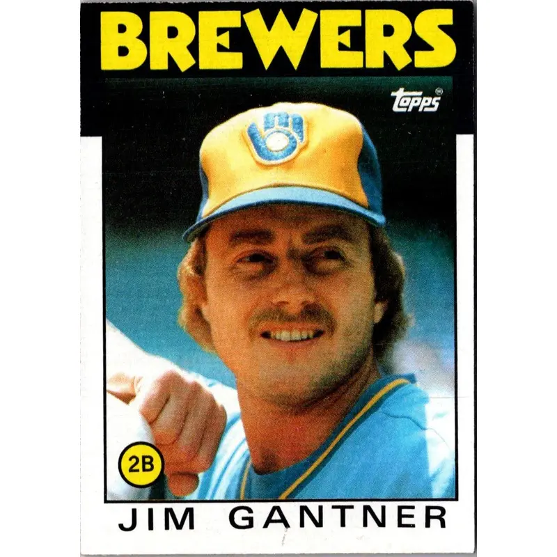 1986 Topps Jim Gantner #582