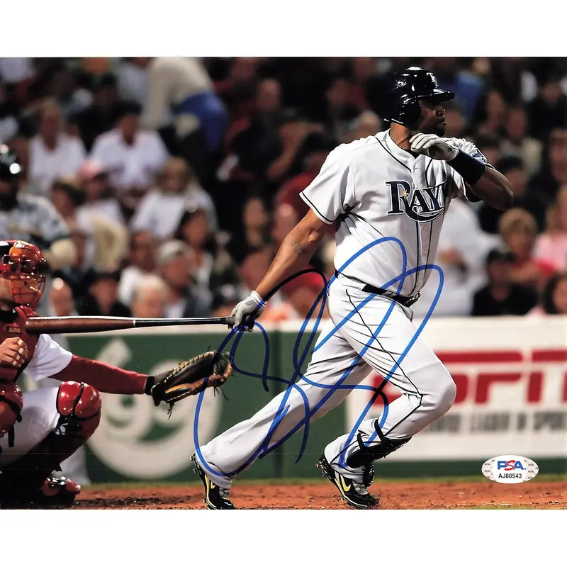 CLIFF FLOYD signed 8x10 photo PSA/DNA Autographed Tampa Bay Rays