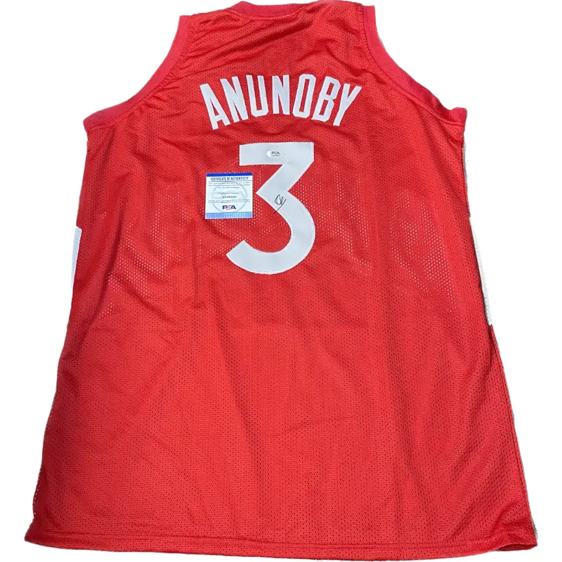 OG Anunoby signed jersey PSA/DNA Toronto Raptors Autographed