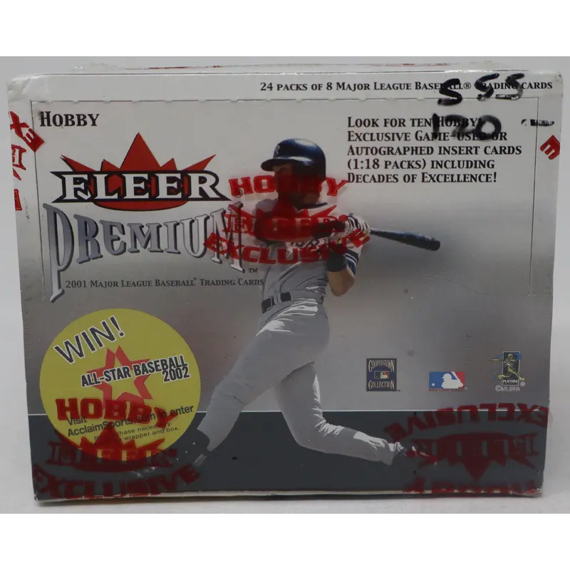 2001 Fleer Premium Baseball Box (Hobby) (24/8)