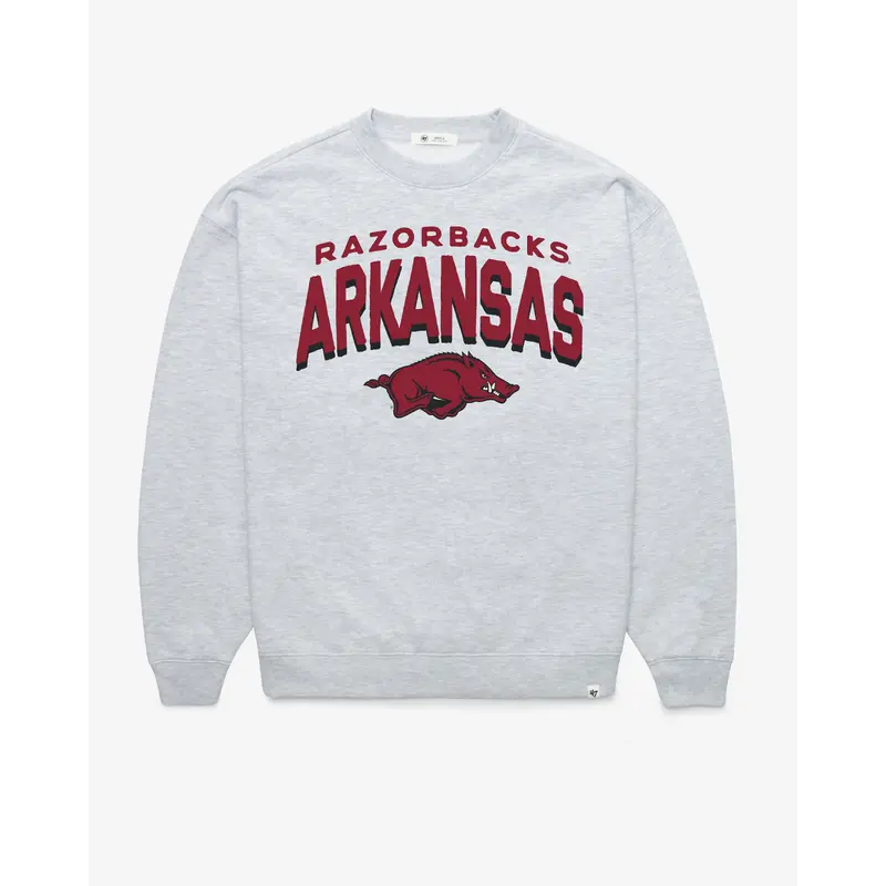 ARKANSAS RAZORBACKS CAMPUS ARCH CLOUD '47 OVERSIZED CREW WOMENS