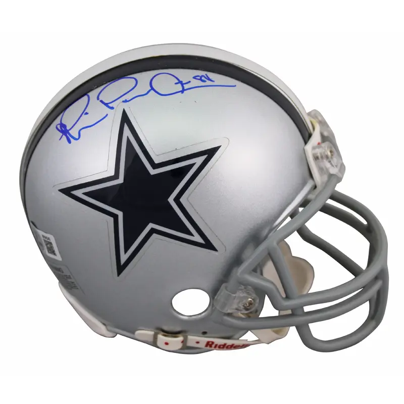 Cowboys Michael Irvin Signed Vintage VSR4 Replica Mini Helmet BAS #BR84245