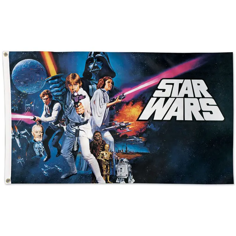Star Wars 1977 Movie Poster Art Official 3'x5' DELUXE Banner Flag - Wincraft