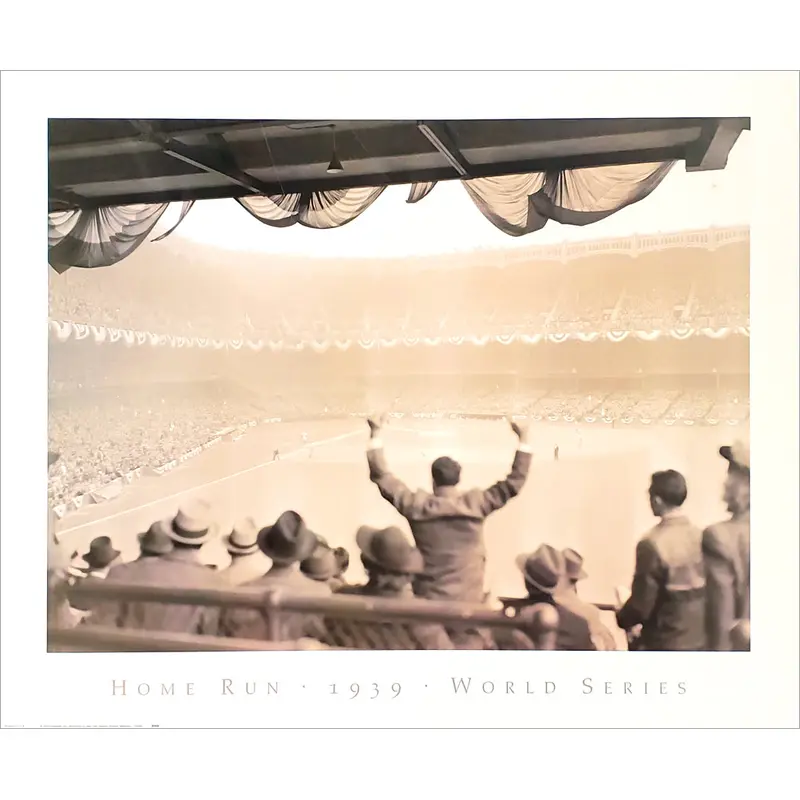 Yankee Stadium "Home Run 1939 World Series" Sepia-Toned Premium Poster Print - NYGS