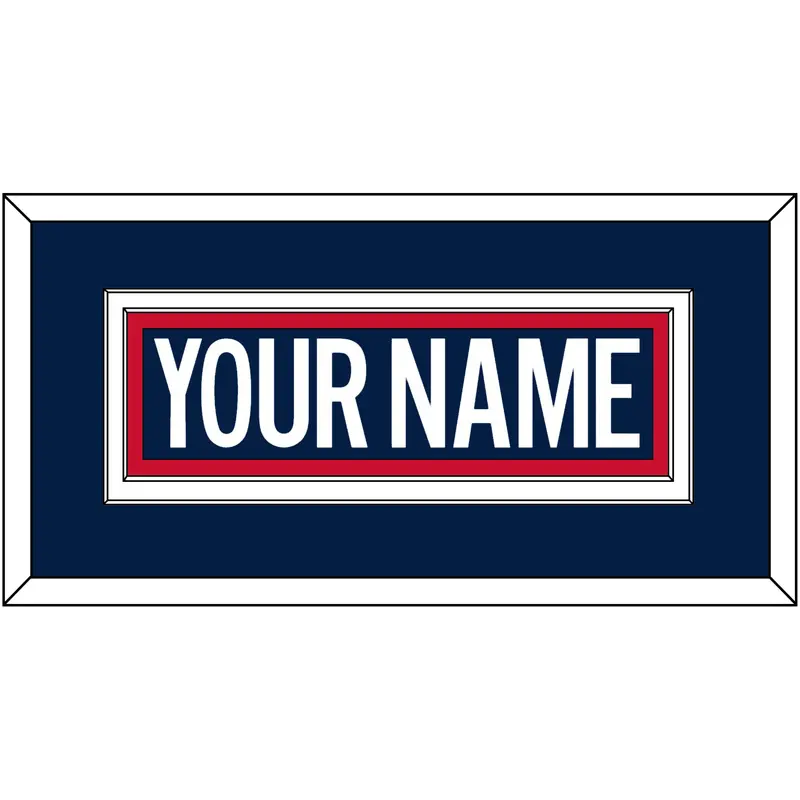 Washington Nameplate - 2018 Stadium Series Blue Jersey - Double Mat 2