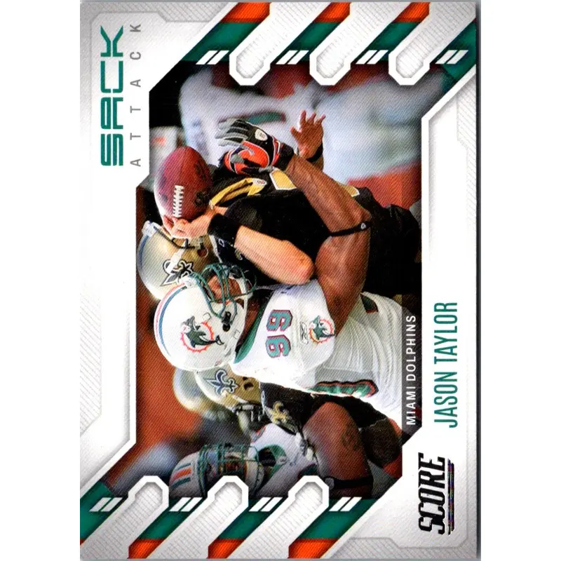 2022 Score Sack Attack Jason Taylor #SA-JT