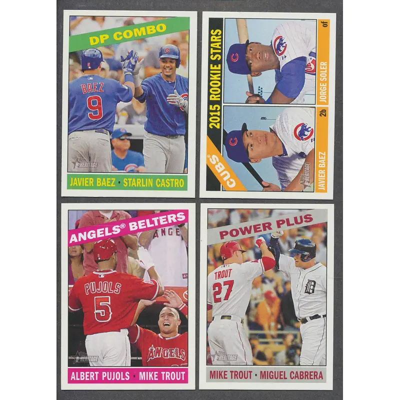 2015 Topps Heritage Baseball Complete Base Set NM/MT
