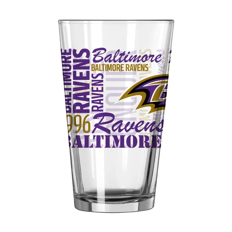 Baltimore Ravens 16oz Spirit Pint Glass