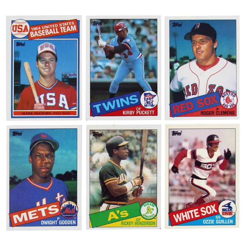 1985 Topps Set w/ 1985 Topps Traded Complete Trading Card Set Un-signed