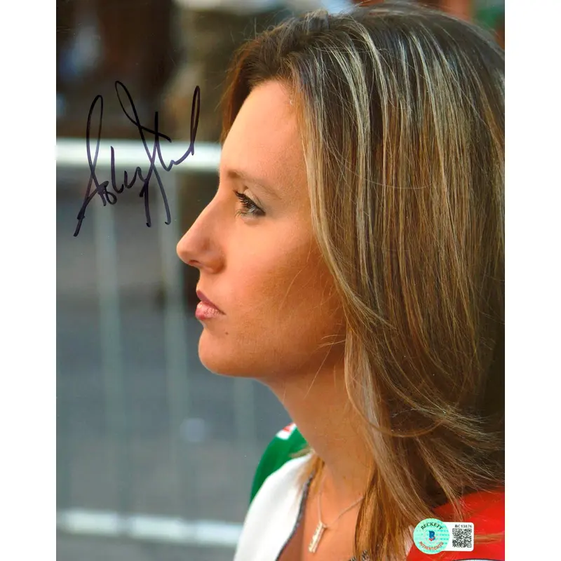 Ashley Force NHRA Authentic Signed 8x10 Photo Autographed BAS #BC13876