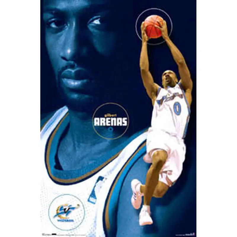 Gilbert Arenas "Agent Zero" Washington Wizards Poster - Costacos 2007