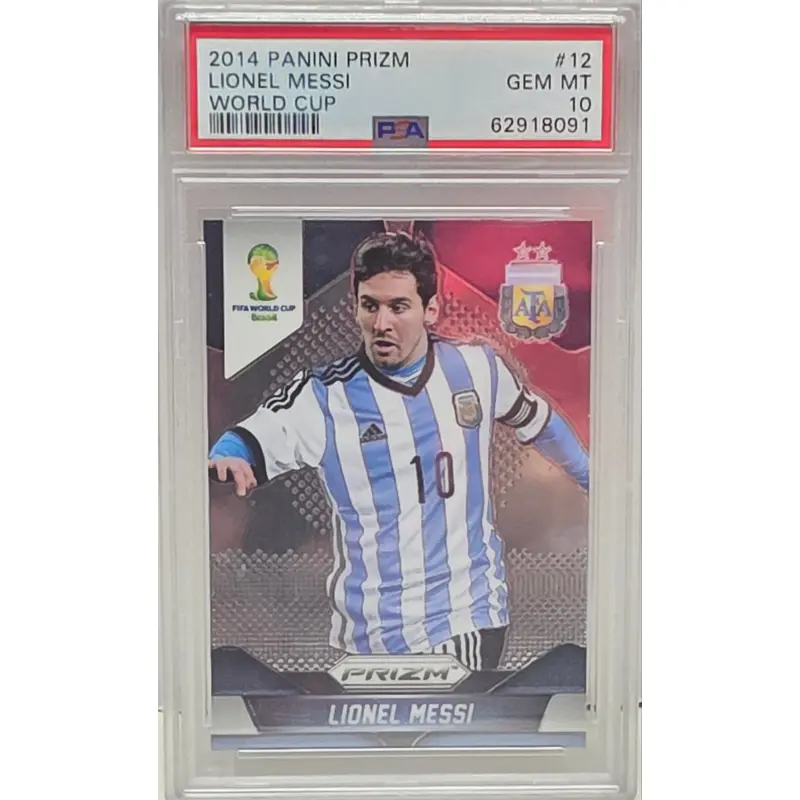Lionel Messi 2014 Panini Prizm World Cup #12 PSA 10 Gem Mint