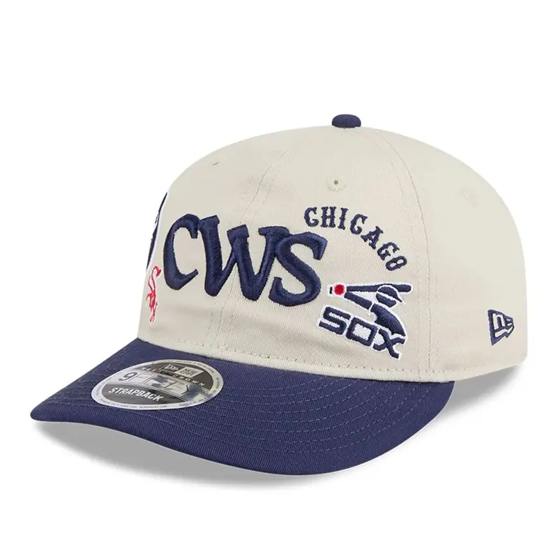 Chicago White Sox MLB Scatter Cream Retro Crown 9FIFTY Adjustable Cap