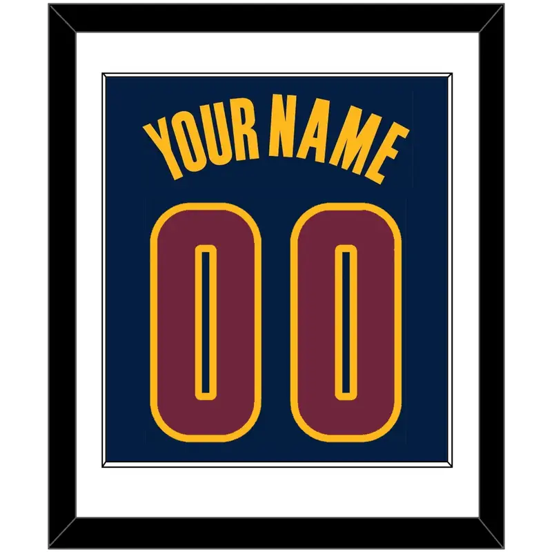 Cleveland Name & Number - Alternate Blue (2014-2017) - Single Mat 1