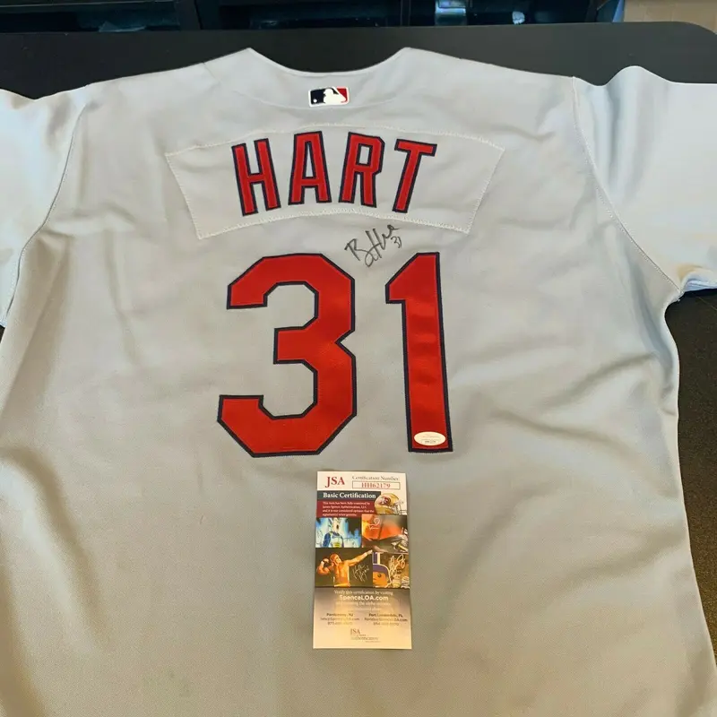 Bo Hart Rookie Signed 2003 Game Used St. Louis Cardinals Jersey With JSA COA