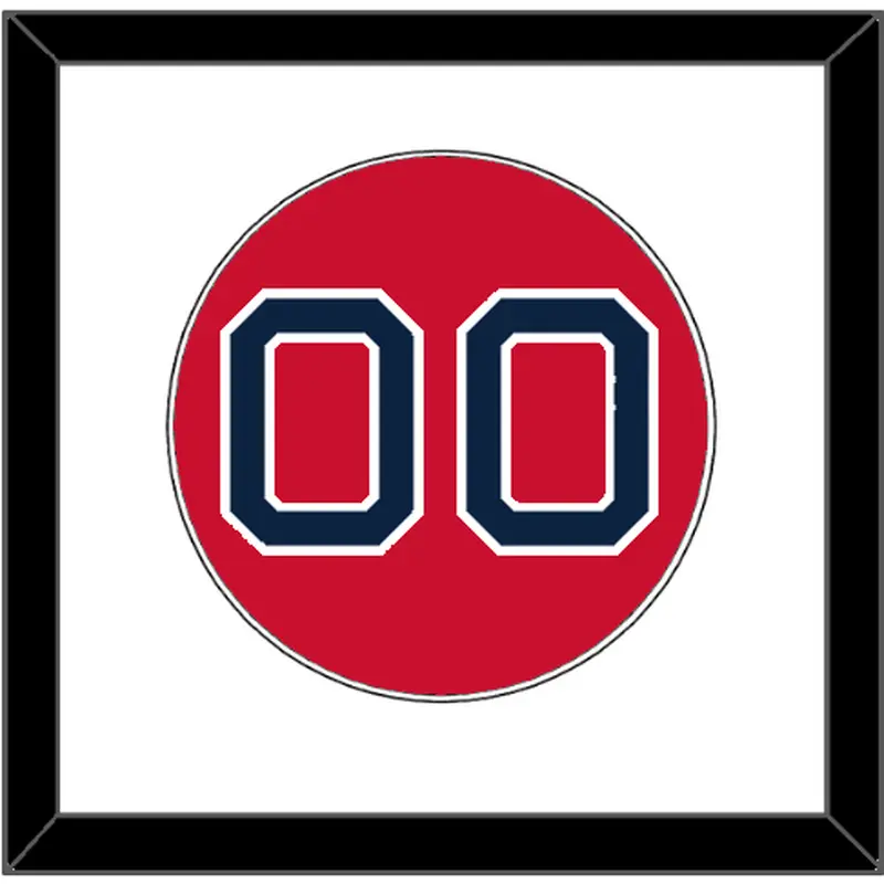 Boston Number - Alternate Red - Single Mat 1