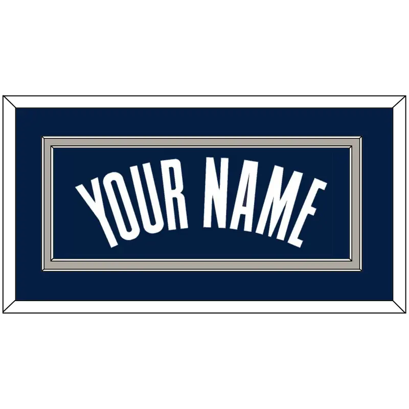 Georgetown Basketball Name - Road Blue (1994-1996) - Double Mat 2