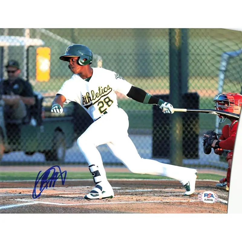 Lazaro Armenteros signed 8x10 photo PSA/DNA Oakland Athletics Autographed