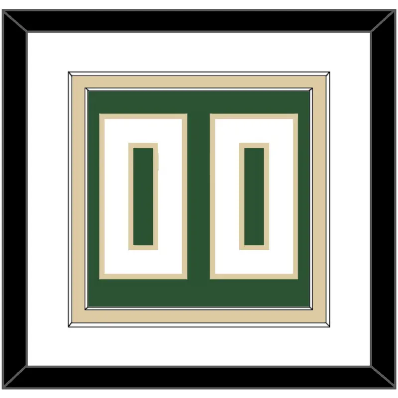 Milwaukee Number - Green Icon - Double Mat 1