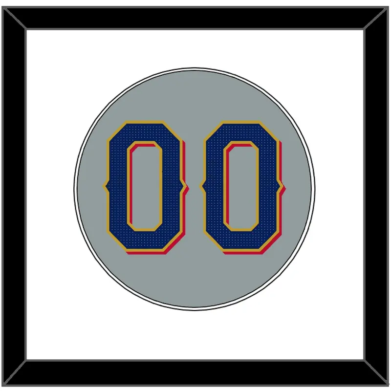 Texas Number - Road Gray - Single Mat 1