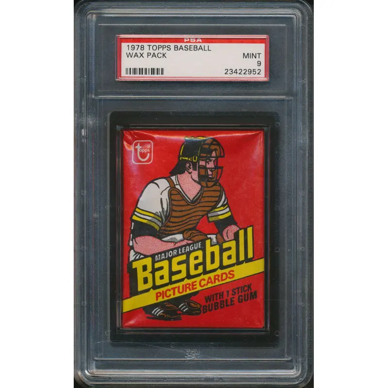 1978 Topps Baseball Unopened Wax Pack PSA 9