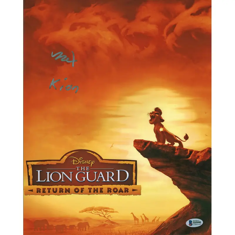 Max Charles The Lion Guard Return Of The Roar Signed 11x14 Photo BAS #S55990