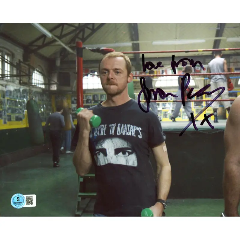 Simon Pegg Inheritance "Love From" Authentic Signed 8x10 Photo BAS #BS20740