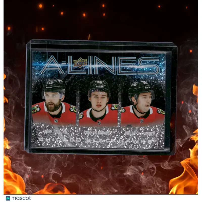 2024-25 Upper Deck Nick Foligno / Connor Bedard / Philipp Kurashev A-Lines