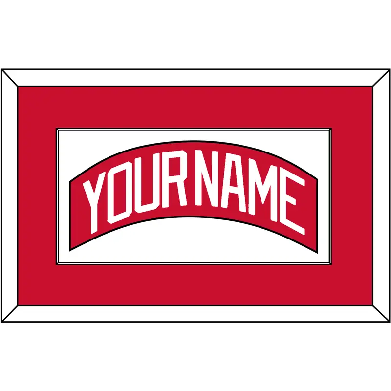 Detroit Nameplate - Home Red (2007-2017) - Single Mat 1