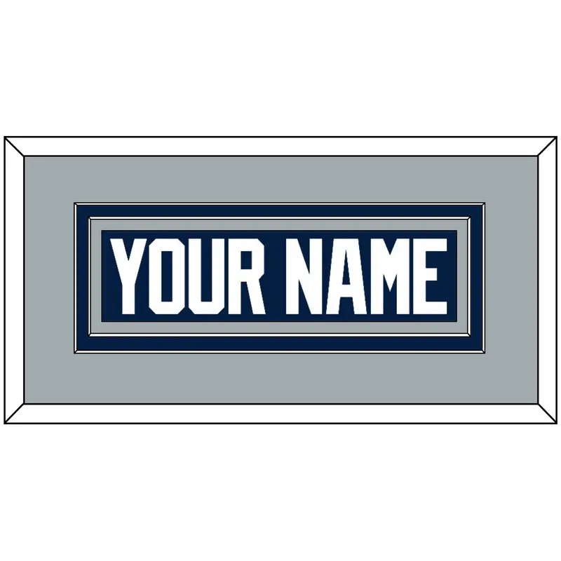 Penn State Hockey Nameplate - Alternate Gray - Double Mat 2