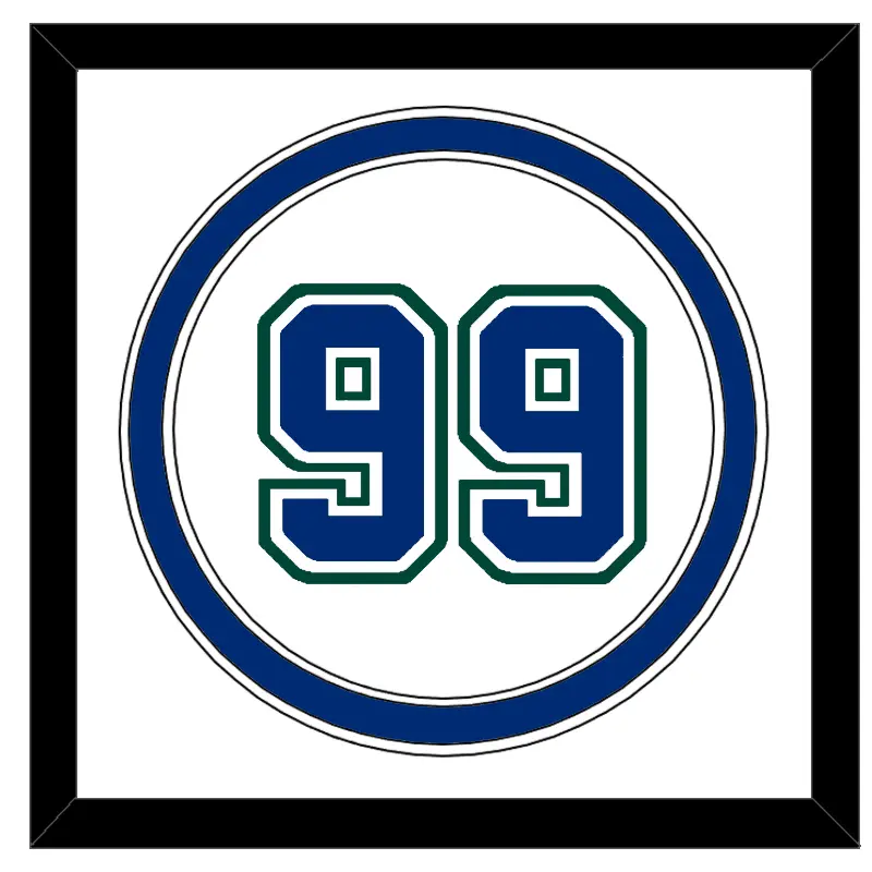 Tampa Bay Number - Alternate/Home White (2001-2007) - Double Mat 1