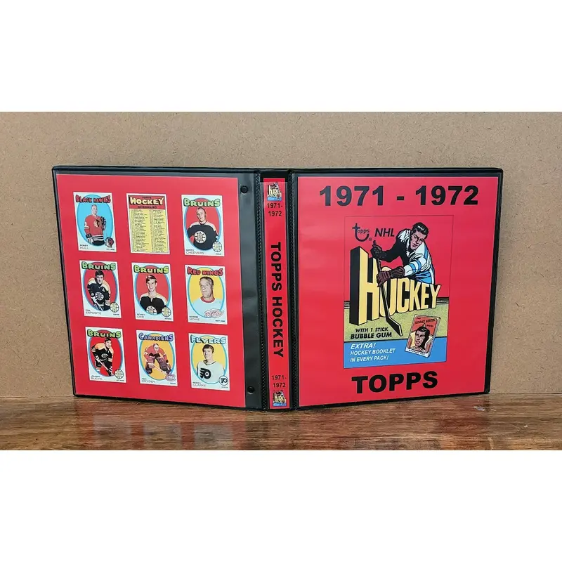 1971 Topps Hockey Cards Custom Made Album Binder Inserts 3 Sizes - 3561
