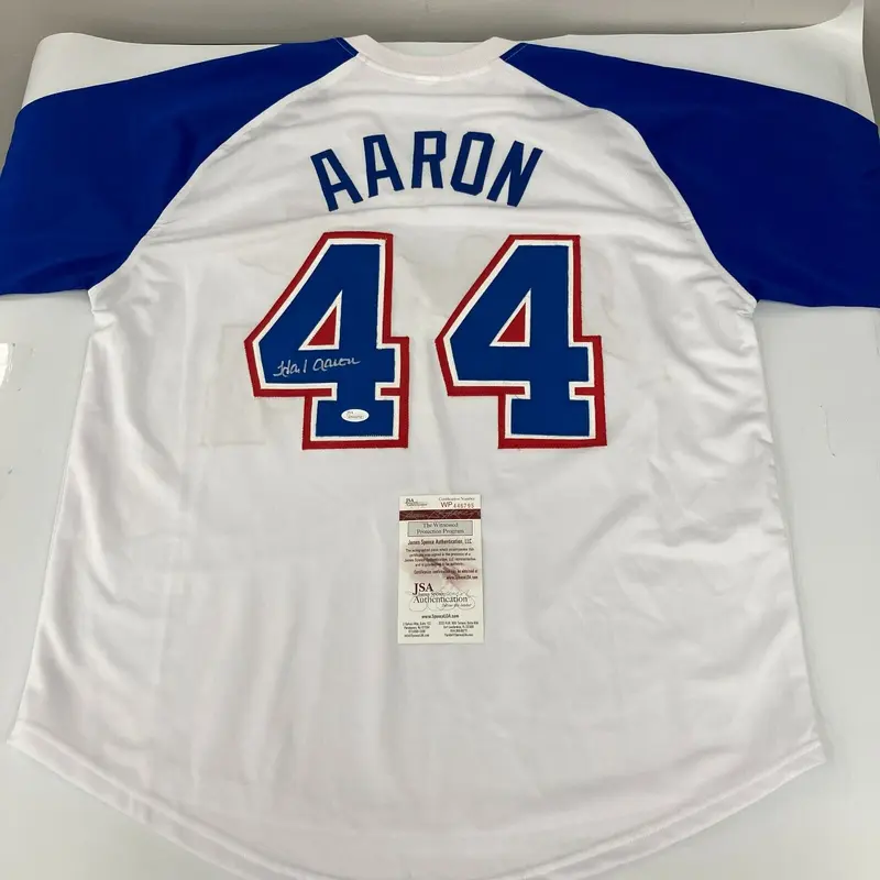 Hank Aaron Signed Milwaukee Braves Jersey With JSA COA