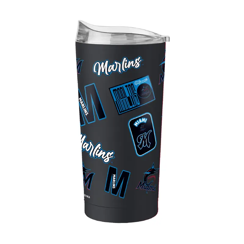 Miami Marlins 20oz Dreamweave Powder Coat Tumbler