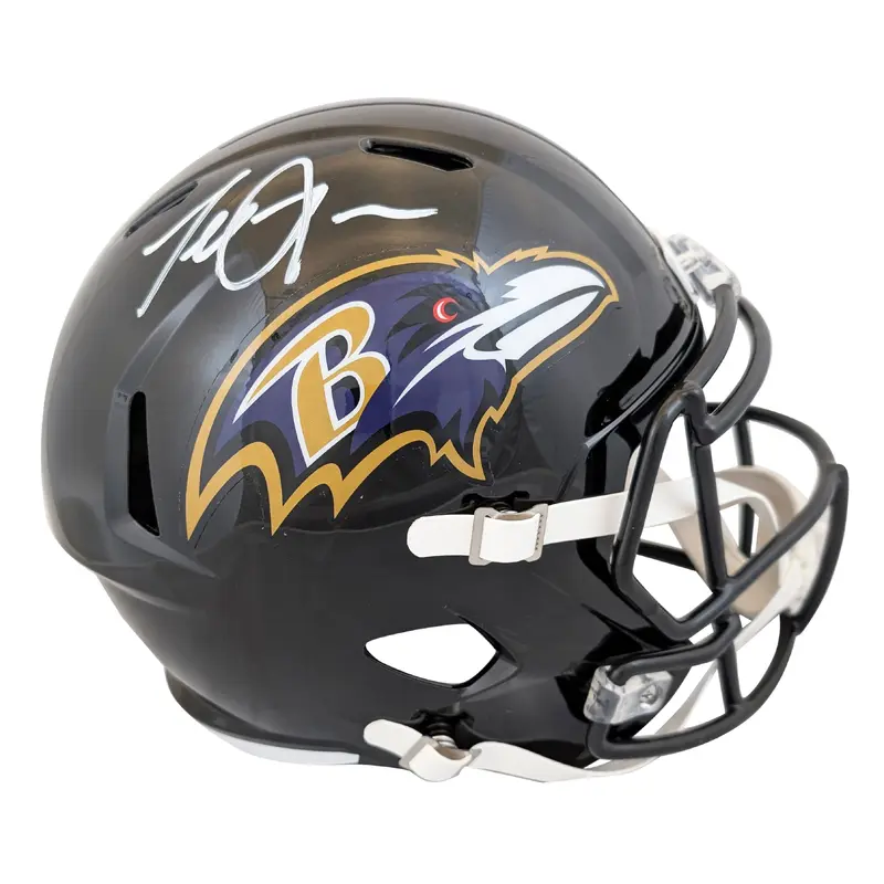 Ravens Terrell Suggs Authentic Signed Full Size Speed Rep Helmet BAS Witnessed