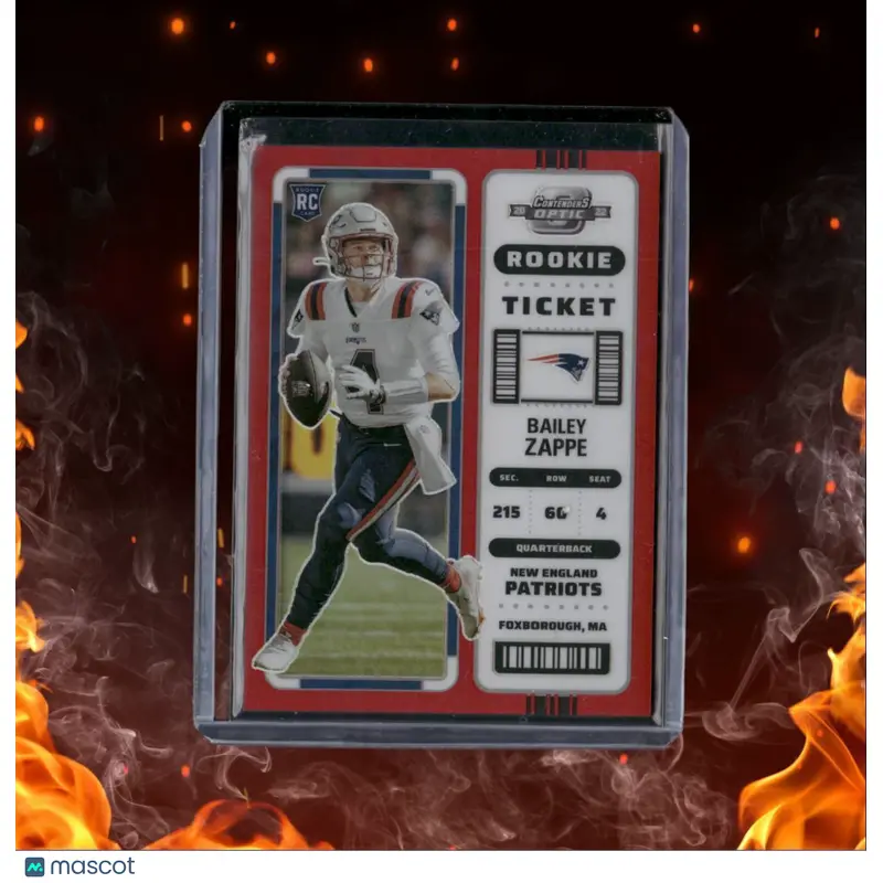 2022 Panini Contenders Optic Bailey Zappe Red Rookie 049/175 #62