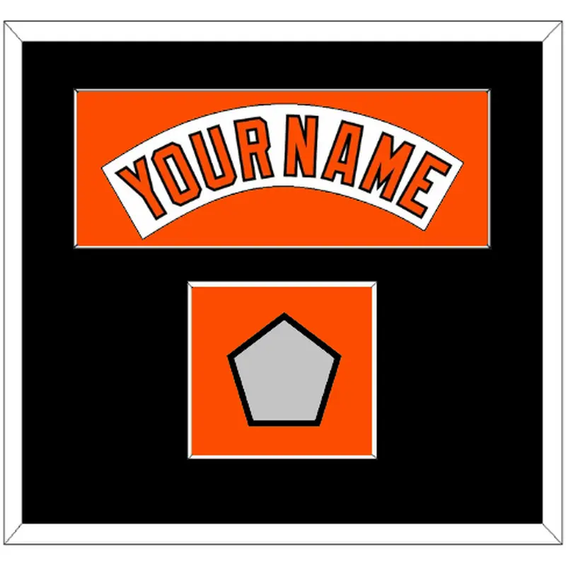 Baltimore Nameplate & World Series Jersey Patch - Home White (1978-1988) - Single Mat 4