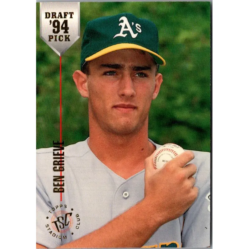 1994 Stadium Club Draft Picks Ben Grieve #84