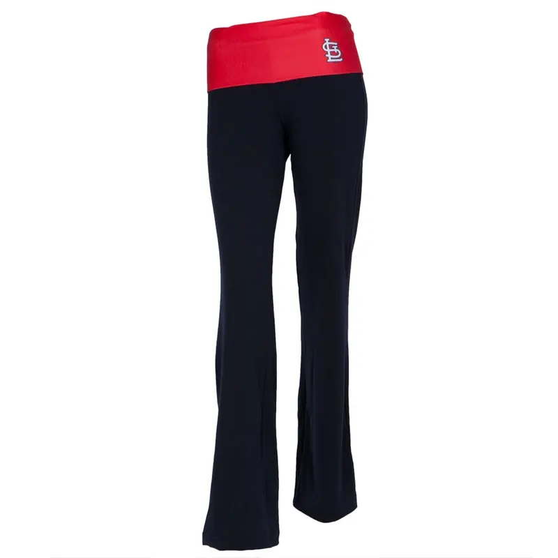 St. Louis Cardinals - Flip Down Waistband Logo Juniors Yoga Pants